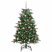 Albero di Natale | Decorazioni natalizie artificiale con 150 LED Verde 150 cm