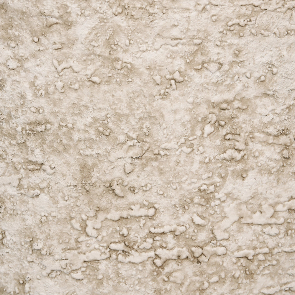 Vaso da fiori alto in pietra mista, per giardino, per interni ed esterni, 44x43 cm, beige chiaro