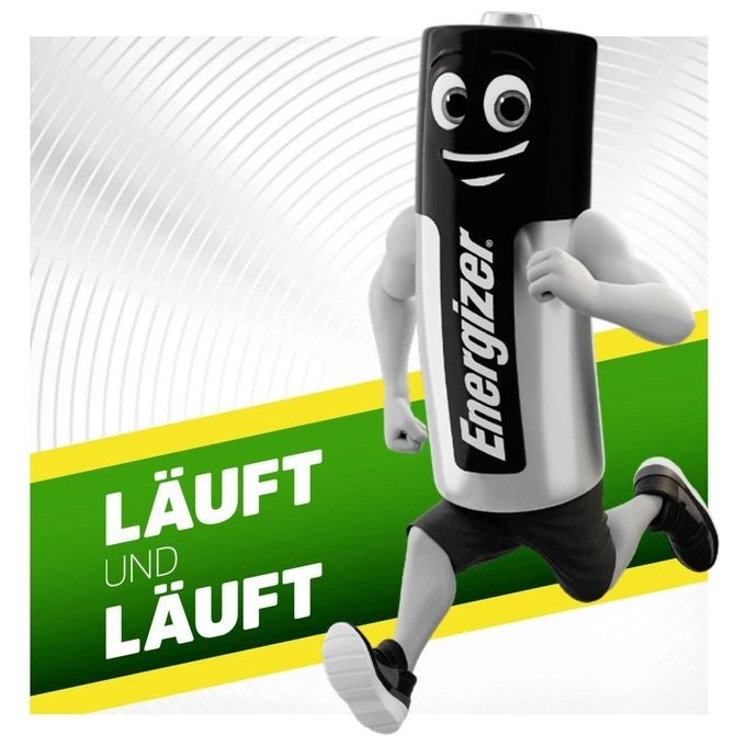 Energizer E301375700 Recharge Universal Batteria Ricaricabile Ministilo AAA Ni-MH 1,2V 500 mAh confezione 4 pezzi colore Verde Argento