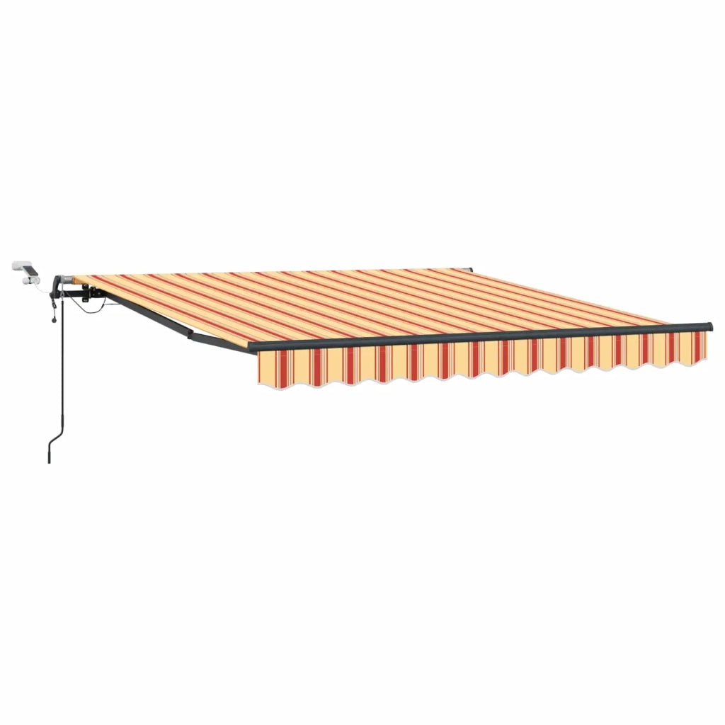 Tessuto per Tenda Giallo e Arancione 350 x 250 cm Poliestere 3330256