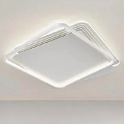 Trade Shop - Plafoniera Led 35w Quadrata Bianco Lampadario Soffitto Moderno Luce Naturale 70692 -