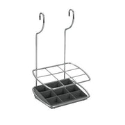 PORTA POSATE CUCINA CROMATO CON BACINELLA IN PLASTICA LONARDO