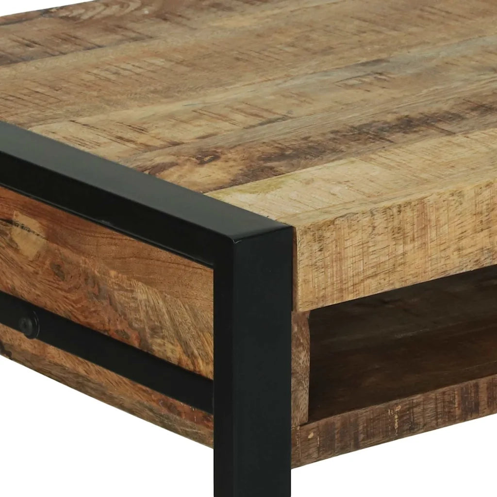Tavolo da Trucco con specchio Marrone Legno massello di mango 4015965