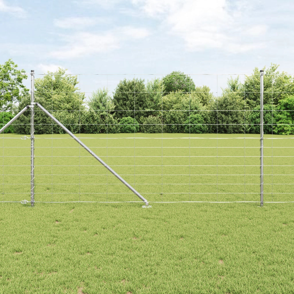 Recinzione da Campo  1.4x50 m Acciaio Zincato