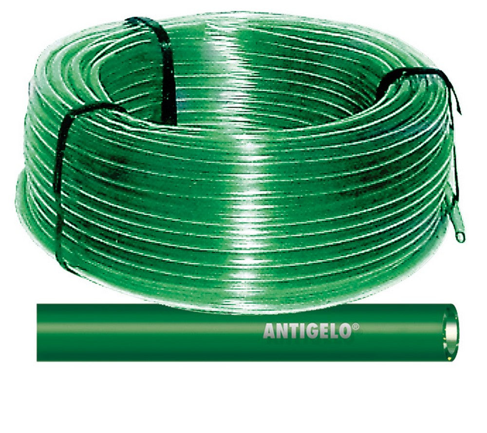 tubo in pvc antigelo trasparente col. verde ï mm. 22x30 (mt. 60) cod:ferx.vit45320