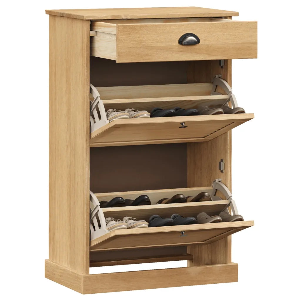 Scarpiera | Mobile per scarpe VIGO 60x35x96 cm in Legno Massello di Pino