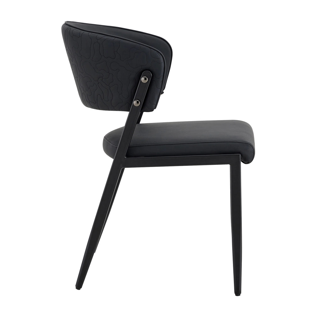 SEDIA Da pranzo moderna in PU con struttura in metallo, 78 cm