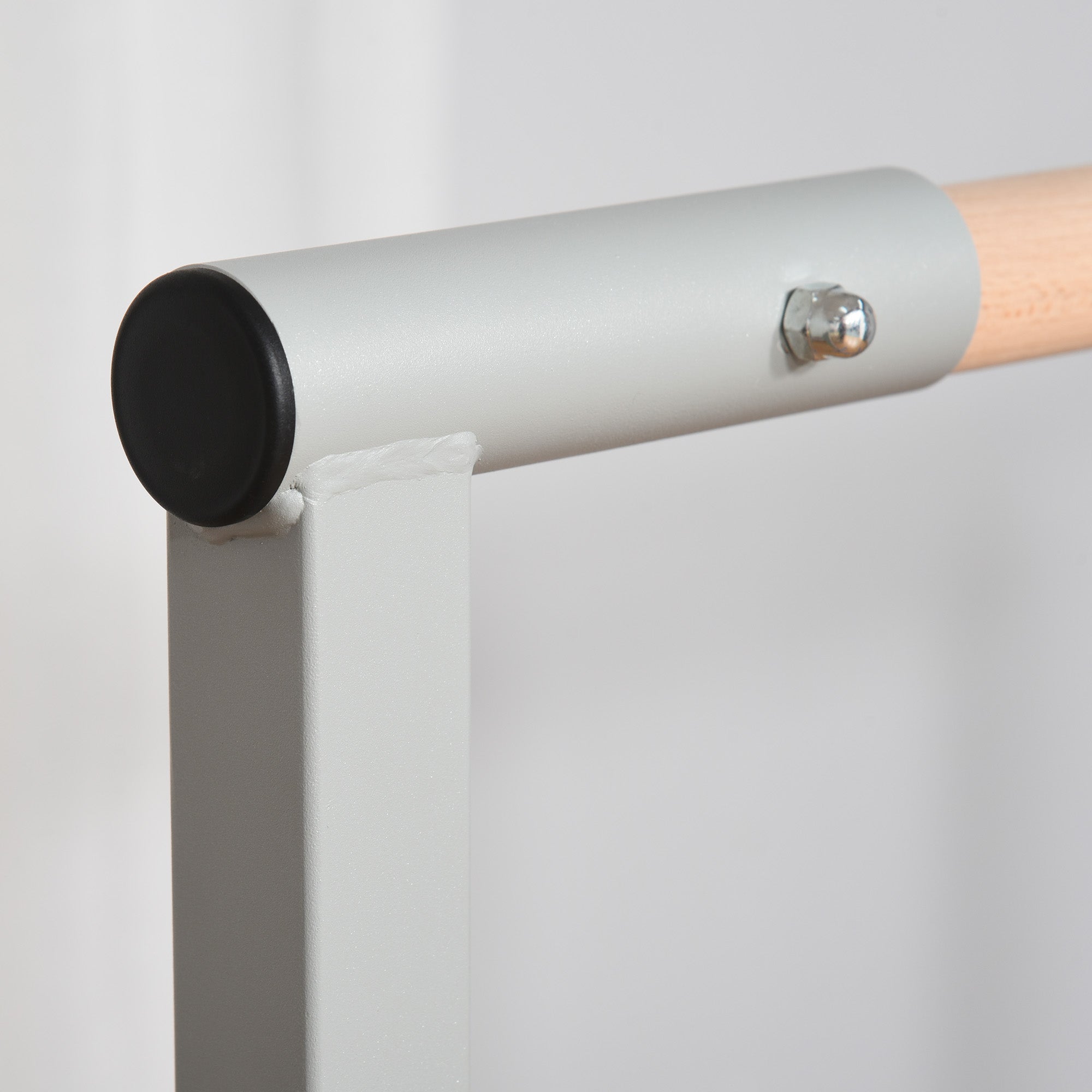 Sbarra per Ginnastica Artistica o Danza Classica Altezza Regolabile 92-150 cm in Acciaio e Legno Blu