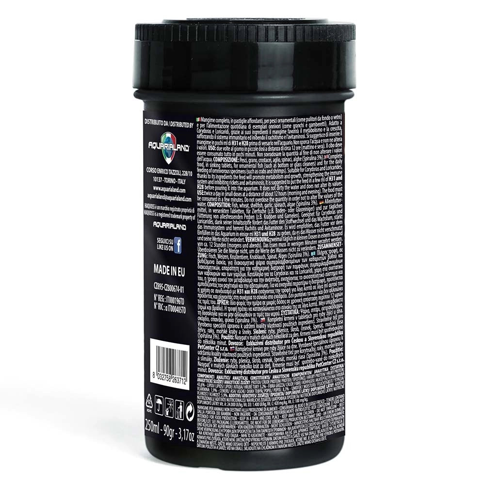 Haquoss Tablet Mix - mangime in pastiglie affondanti con spirulina per pesci da fondo Formato: 250 ml