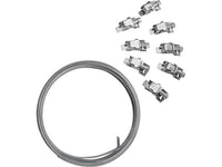 kit nastro a fascetta w2 mm. 9x3 mt. + 8 ganci cod:ferx.vit54573