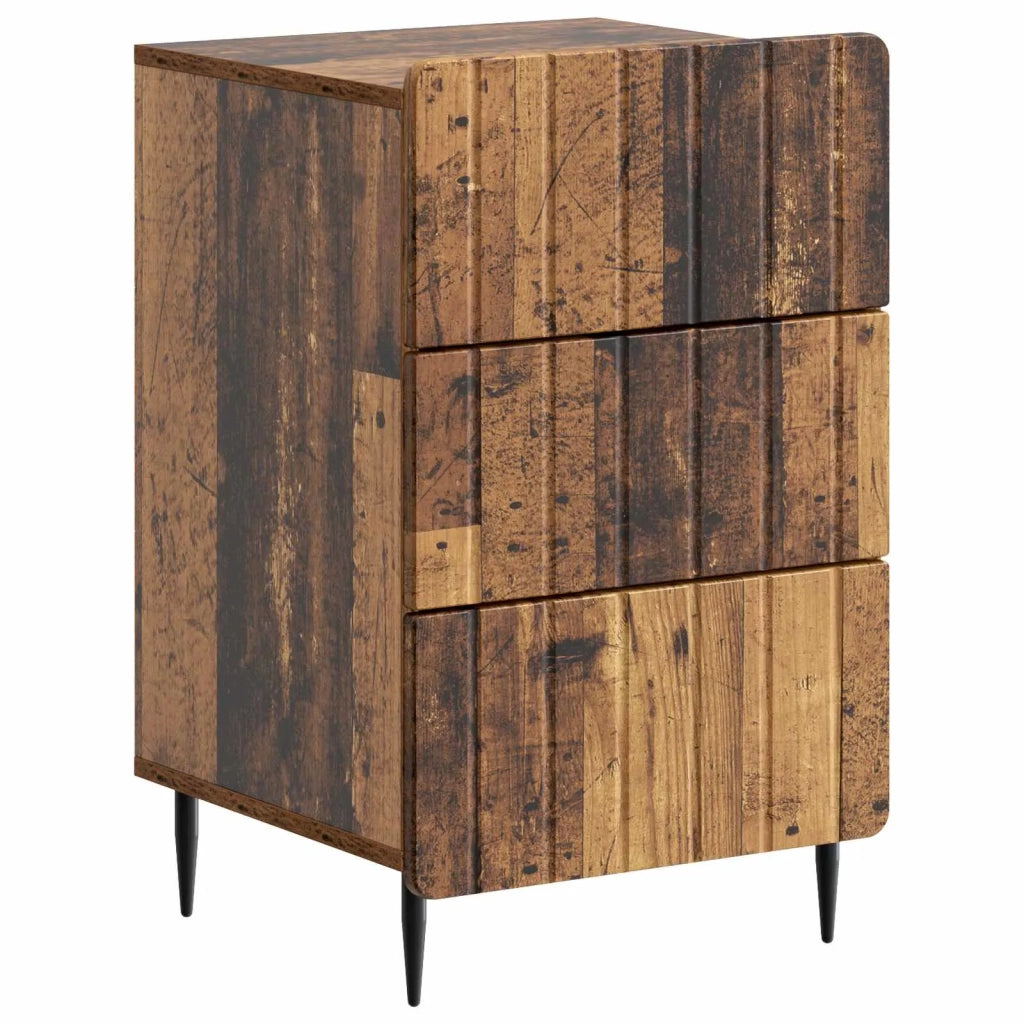 Armadio da Notte con cassetto Legno antico 43x 41 x 68 cm