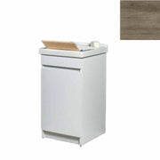 Mobile Lavatoio in Ceramica 1 Anta con Strofinatoio in Legno Massello 45x50x86A cm Olmo Naturale