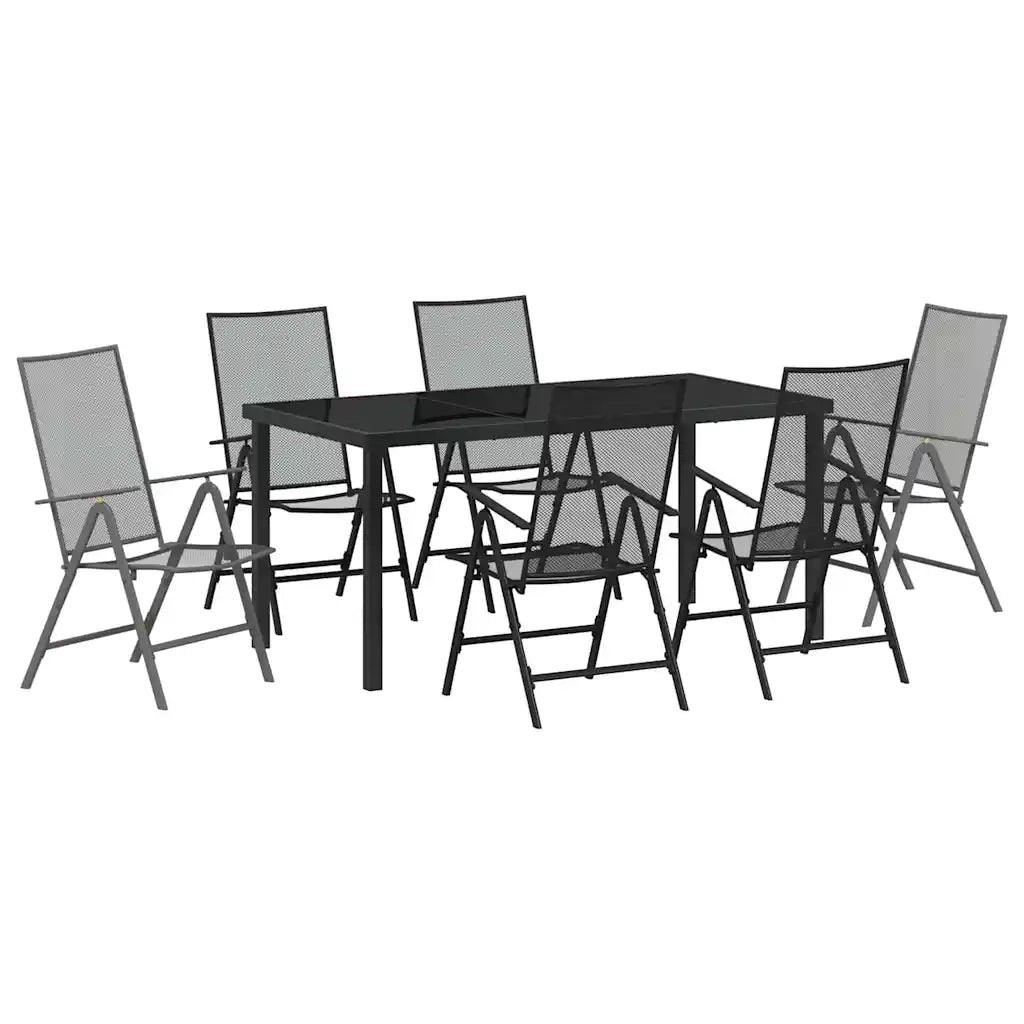 Set da Pranzo per Giardino 7 pcs Antracite 3379293