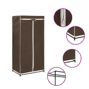 Armadio 2 pz Marrone 75x50x160 cm 282442