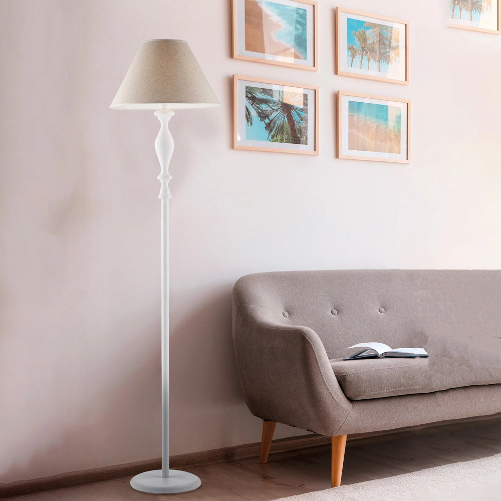 Piantana Shabby Chic Cascina Bianco 1 Luce E27