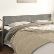 Testiera Grigio Chiaro 180x5x78/88 cm in Velluto 345838