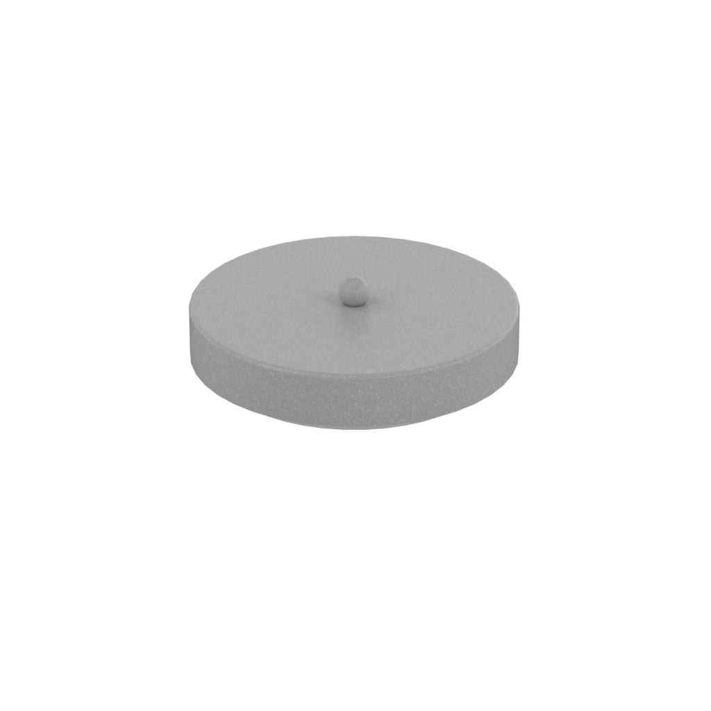 Rosone Tondo Multiforo Metallo Grigio 7 Uscite D10Cm
