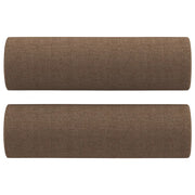 Cuscini Decorativi 2 pz Marrone ?15x50 cm in Tessuto CFW7430266