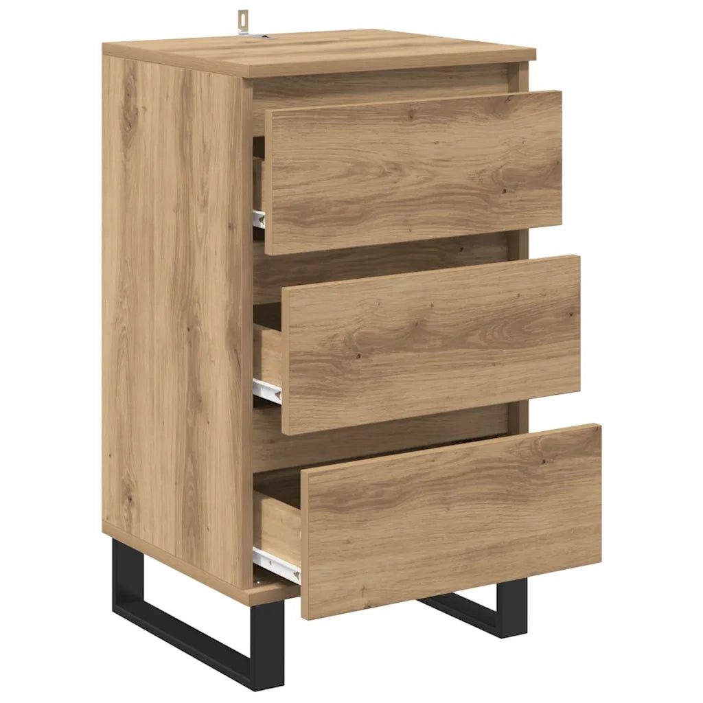 Credenza con Cassetto-Buffet-Armadio da cucina rovere artigianale Legno multistrato