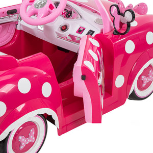 Macchina Elettrica per Bambini Disney Minnie 6V Rosa