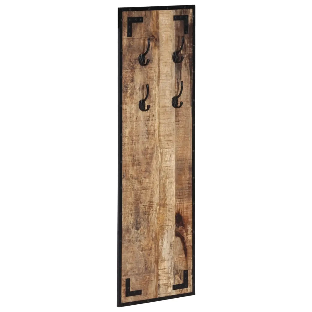 Appendiabiti 35x8x110 cm in Legno Massello Grezzo di Mango CFW3236579