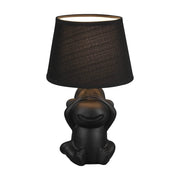 LÚZETE - LAMPADA DA TAVOLO IN CERAMICA NERA E14 KIBO