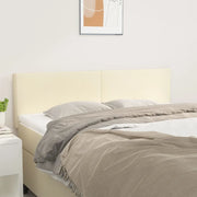 Testiera Crema 144x5x78/88 cm in Similpelle 345794