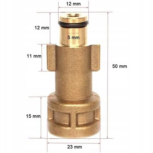 Adattatore per Idropulitrice compatibile con Bosch Vecchio Tipo – Sgancio Rapido 1/4" | Pressione Max 160 Bar