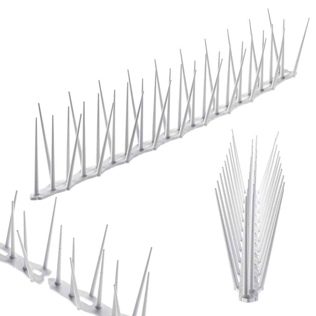 Punte dissuasive per uccelli KADAX in plastica, alte 48,5 cm, sicure.