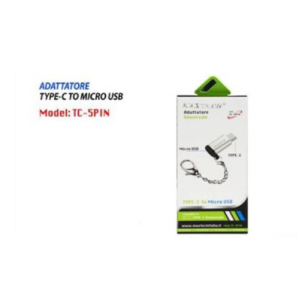 Trade Shop - Adattatore Convertitore Da Type-c A Micro Usb Universale 5pin Smartphone Tc-5pin -