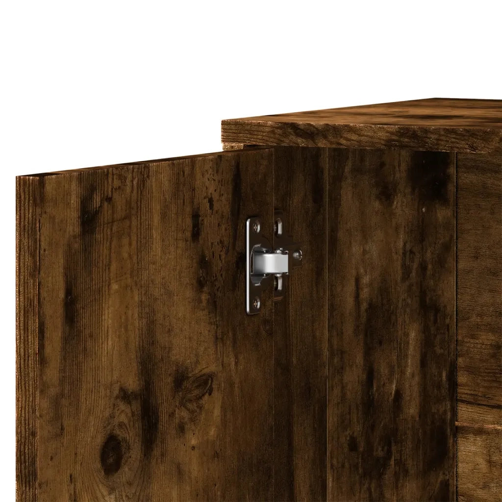 Credenza | Madia | Buffet da pranzo | Armadio da pranzo Rovere Fumo 60x31x70 cm in Legno Multistrato