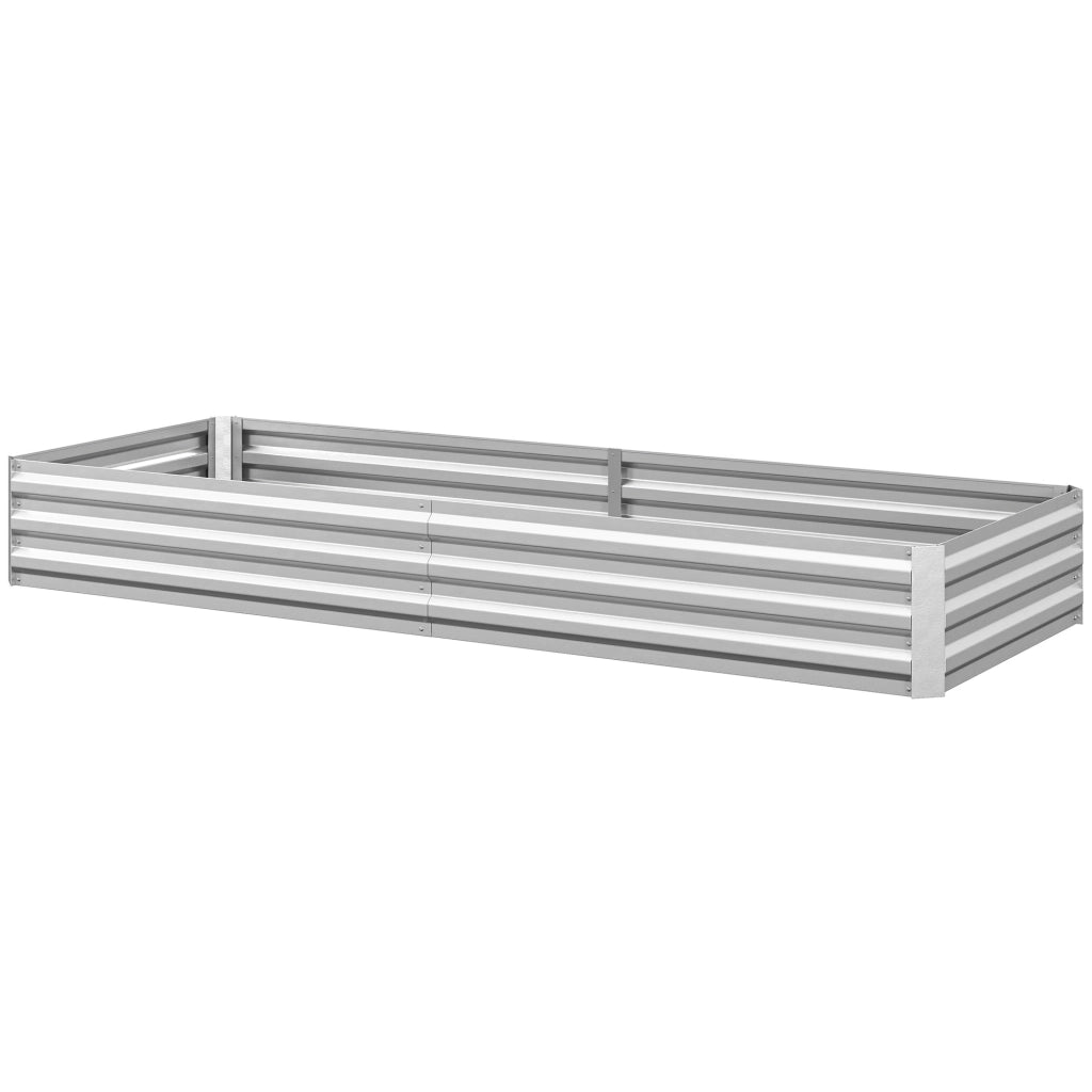 Vaschetta da giardino rettangolare ¨C zephmum ¨C 241x90.5x30 cm acciaio inox