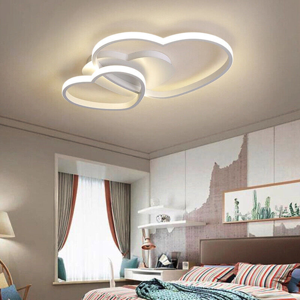 Lampadario Plafoniera Illuminazione a Led Moderno 31W Luce Soffitto Forma Cuori luce fredda 6500K