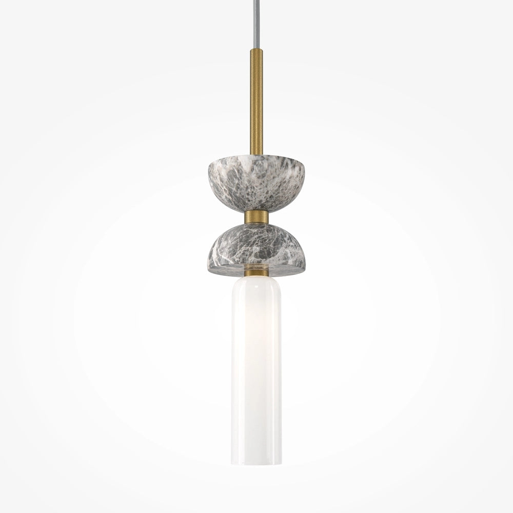 Lampada a sospensione Maytoni Kyoto marmo oro/grigio G9