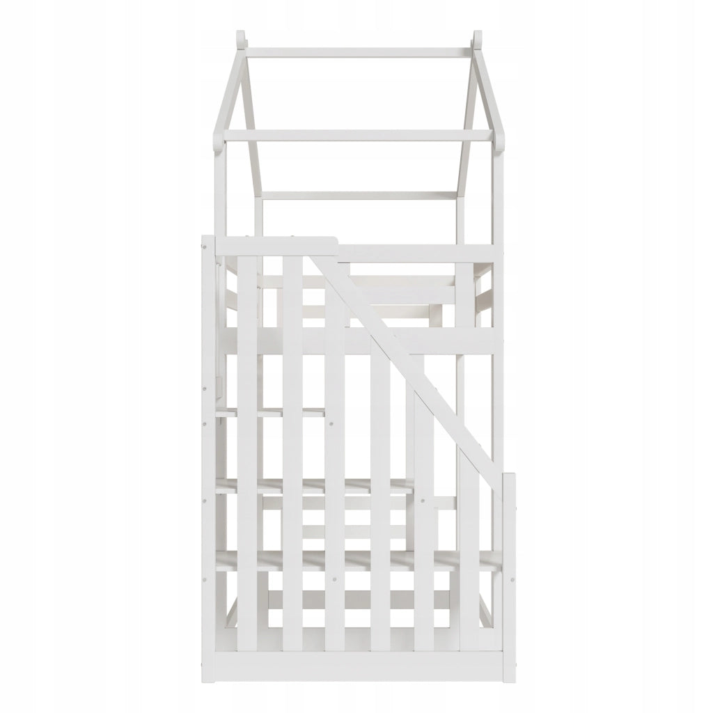 Letto a castello basso 90x200 bianco - Xylo