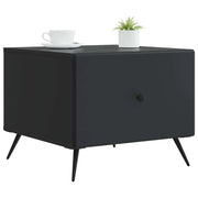 Tavolino da salotto | Tavolino da caff¨¨ | Tavolino da Soggiorno Nero 49 x 50 x 40 cm Legno ingegnerizzato
