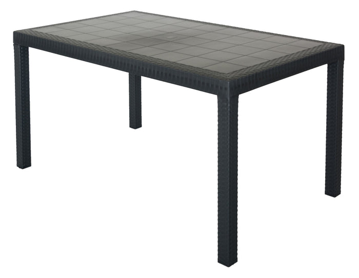 tavolo houston cm 150x90x74h antracite cod:ferx.82685