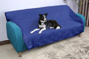 Asciugamano impermeabile per cani – Tappeto antiscivolo per divano e letto – Lavabile e protettivo, 150 x 120 cm, Blu marino