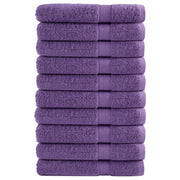 Asciugamani Premium SOLUND 10 pz Viola 100x200 cm 600 g/mÂ²