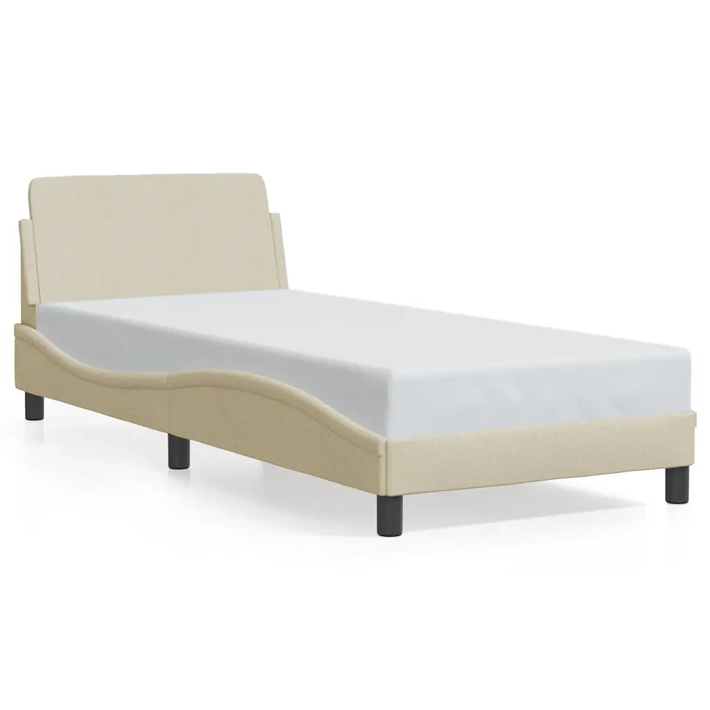 Giroletto con Testiera Dover Crema 90x200 cm Tessuto 373110