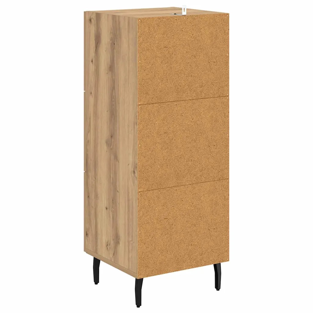 Credenza-Buffet-Armadio da cucina rovere artigianale 34 x 34,5 x 90 cm Legno multistrato 911139