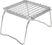 Griglia BBQ Mini Opvougbare in Acciaio Inox - Supporto per Focolare da Campeggio - Stand per Piatto da Camping - Disegno a Reticolo - Picnic Outdoor