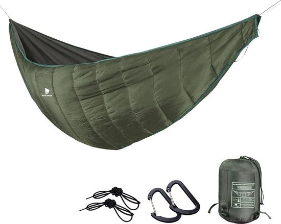 Hangmat ultraleggera per campeggio e escursioni - sottoquilt di cotone per sacchi a pelo da portare in viaggio