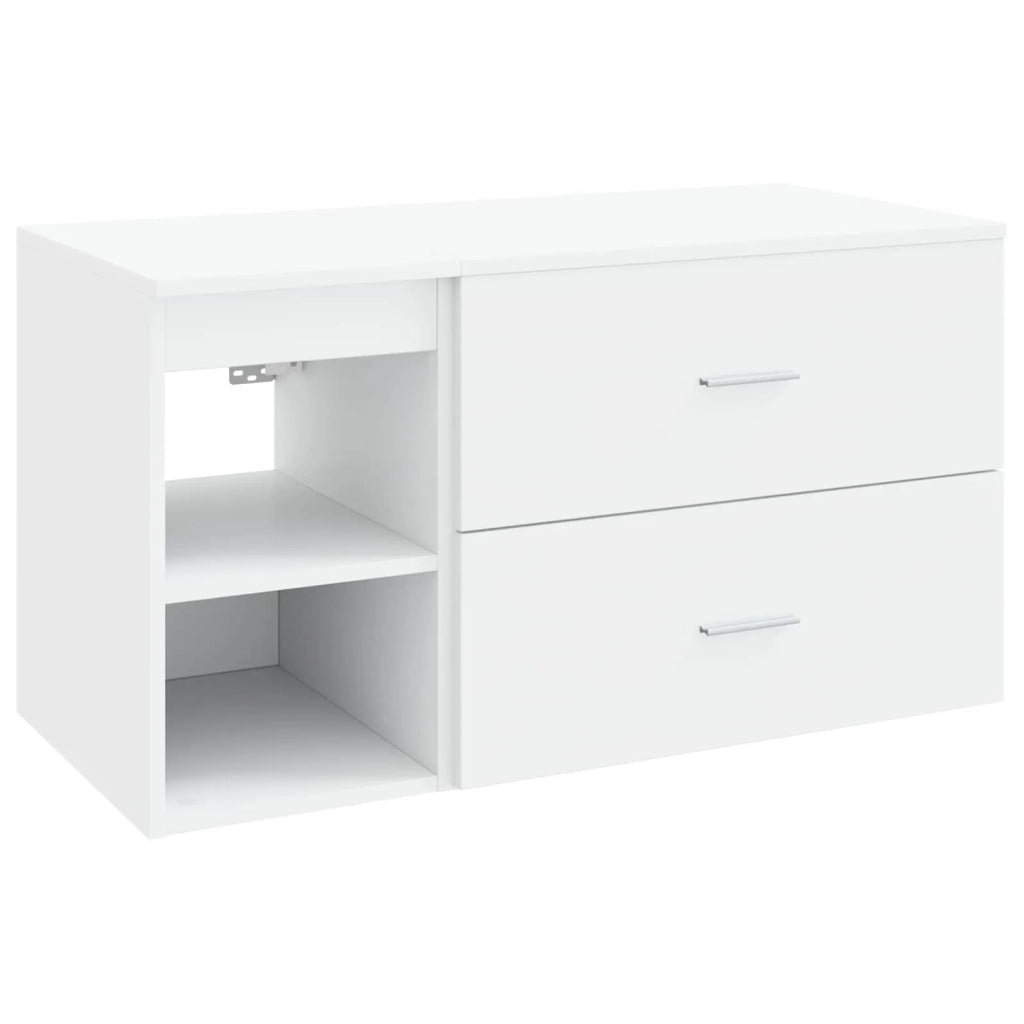 Set di mobili per il bagno 2 pcs Bianco Legno ingegnerizzato 3403936
