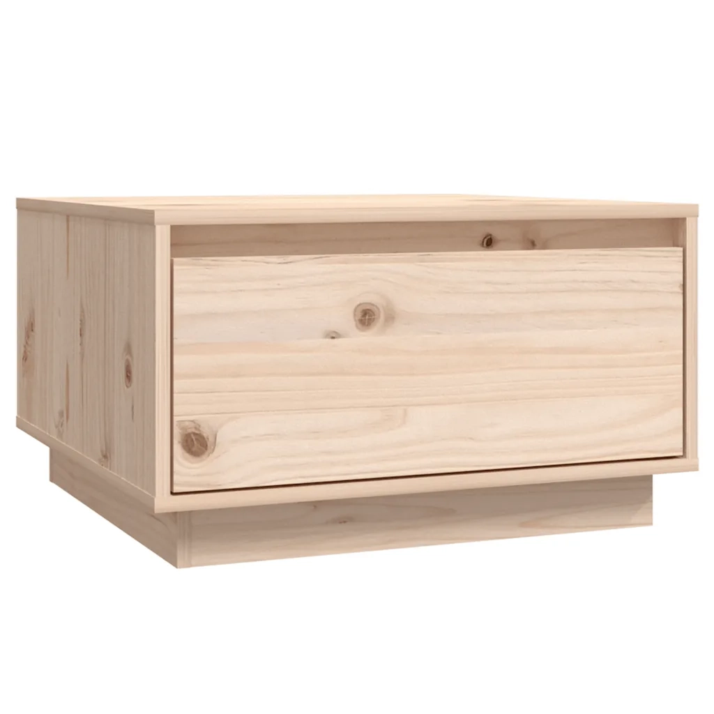 Tavolino da Salotto 55x56x32 cm Legno Massello di Pino 813405