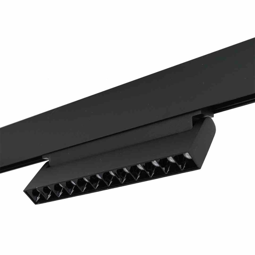 Faretto magnetico Track 48V LED 12W nero Milagro ML6628