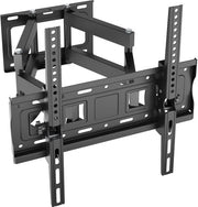 Sostegno TV per parete regolabile inclinabile per schermi TV piani e curvi da 26 a 55 pollici fino a 30 kg, VESA 400x400mm.