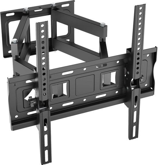 Sostegno TV per parete regolabile inclinabile per schermi TV piani e curvi da 26 a 55 pollici fino a 30 kg, VESA 400x400mm.