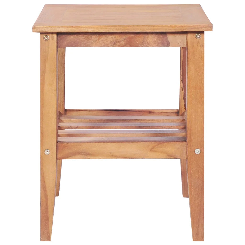 Tavolino da Salotto-Tavolino da soggiorno-Tavolo 40x40x50 cm Quadrato Legno Massello di Teak