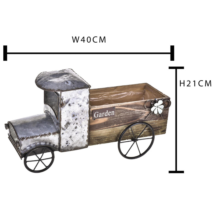 Camioncino contenitore in Legno Larghezza 40 cm